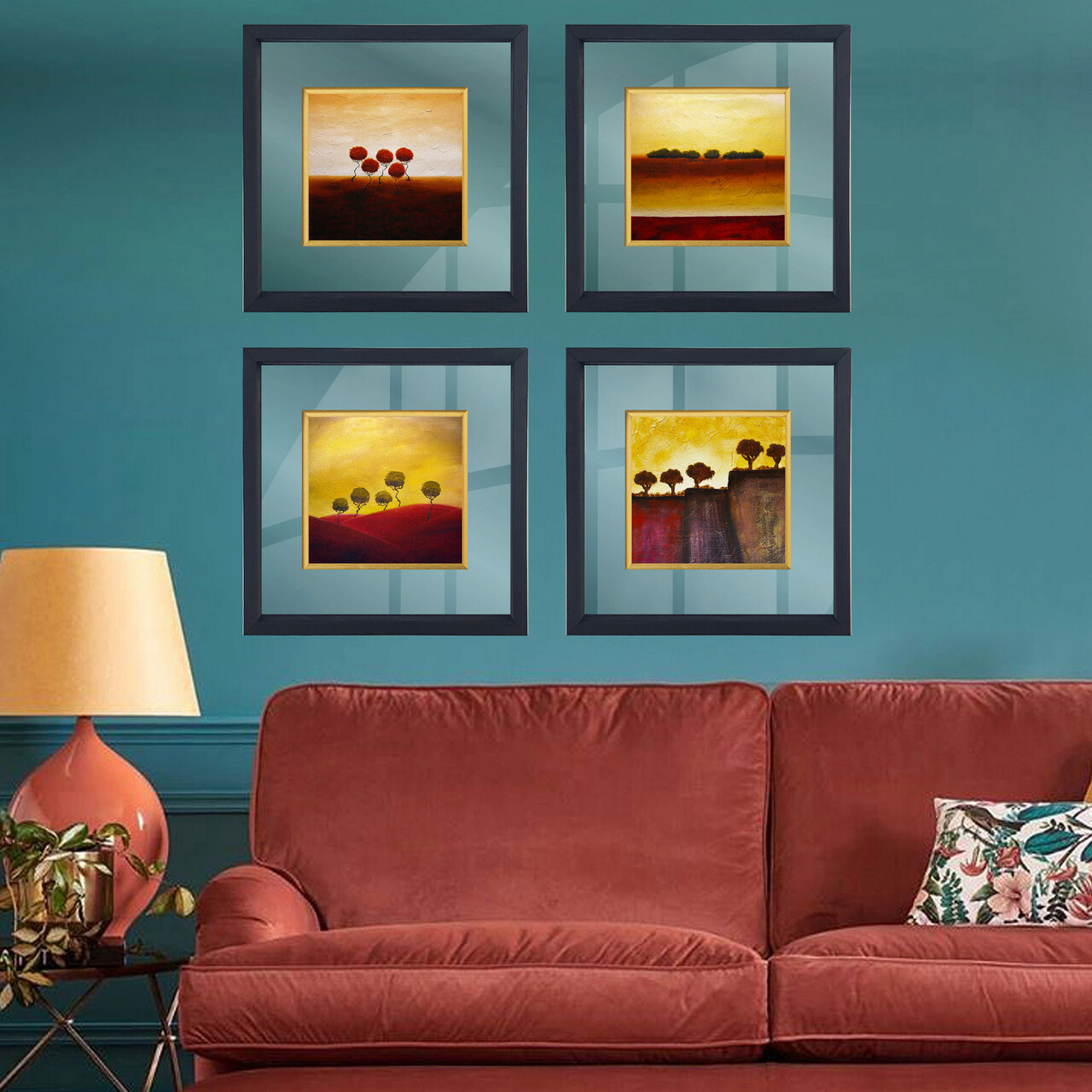 Tablou decorativ, CAM727146, Lemn, Multicolor - imagine 3